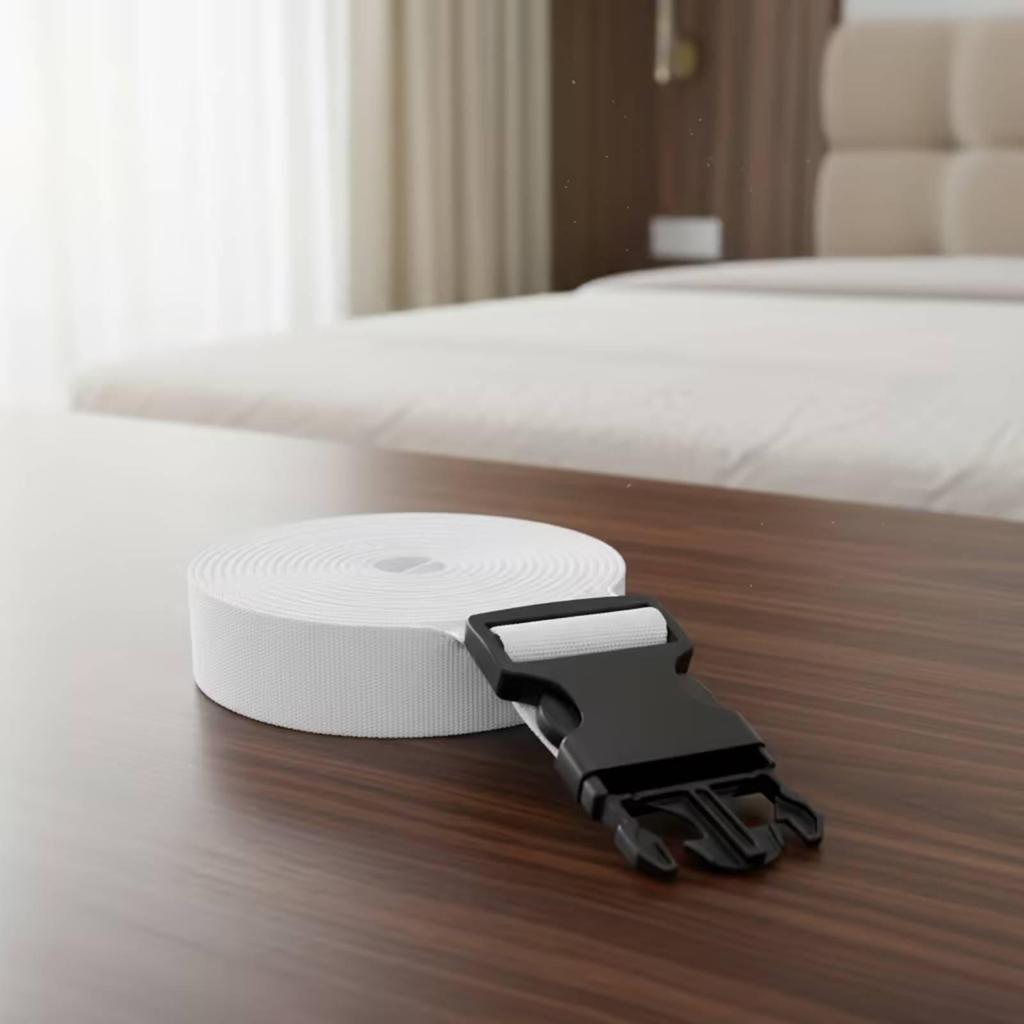 Bed Foam Filler Mattress Connector with Strap Cushioned for Couples, Guests,