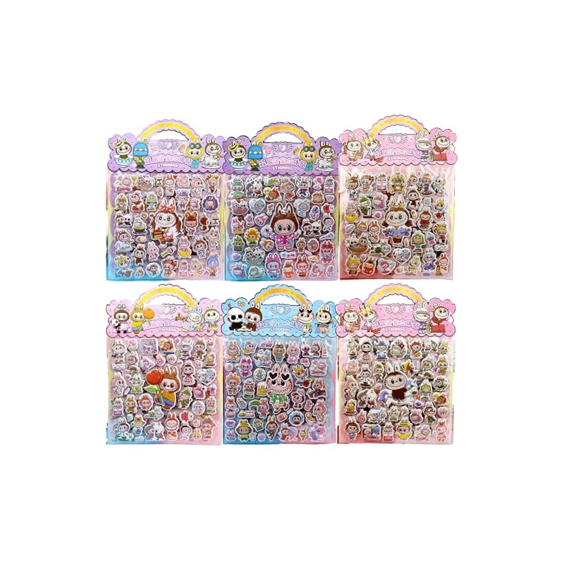 Luxury 5/10/20-piece random lucky bag featuring character 3D stickers. Perfect for planner decoration, DIY planners, character decorations,