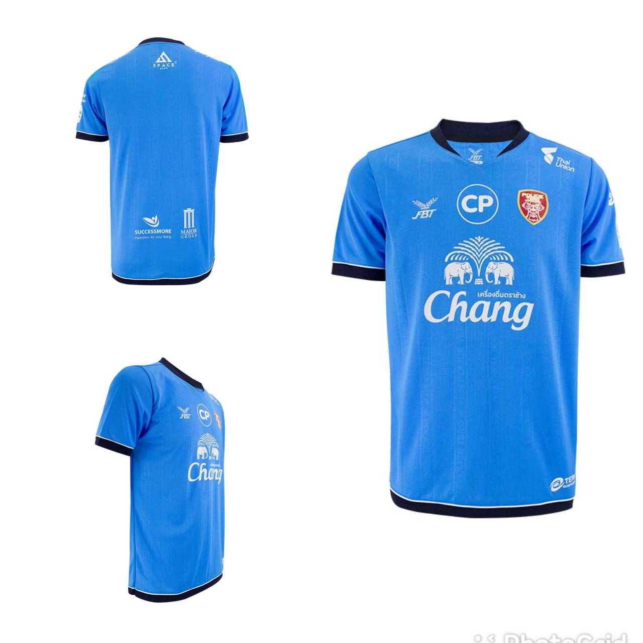 

Мужская футболка из Таиланда, футбольный клуб AFC, трикотажная рубашка из полиэстера с принтом, коротким рукавом, круглым вырезом, быстросохнущая FBT Police Tero Dragon Chang L