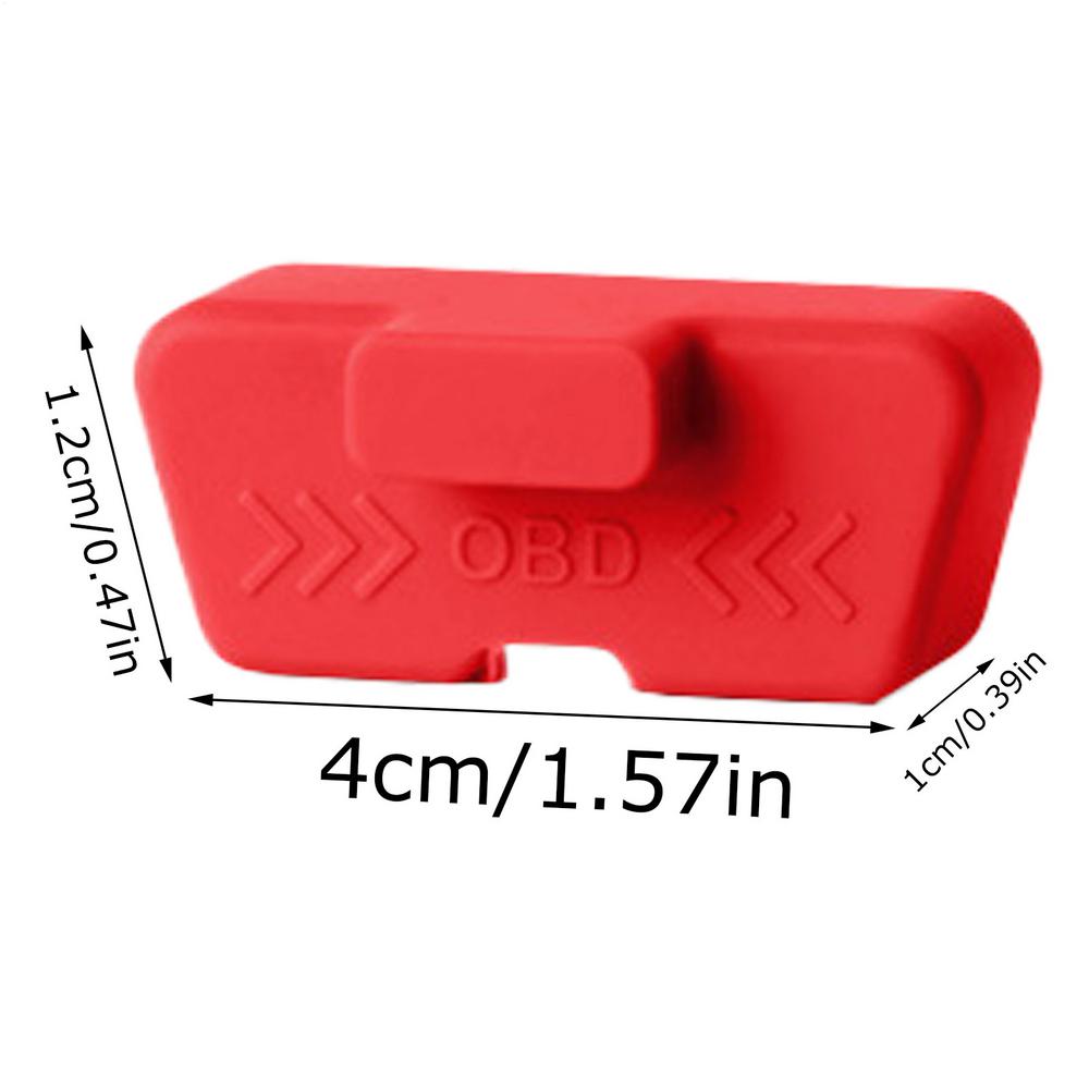 Silicone Car OBD Port Cover Waterproof Rust-proof OBD Port Lock Protective Sleeve Dust OBD Clogging Caps For Car Accessories