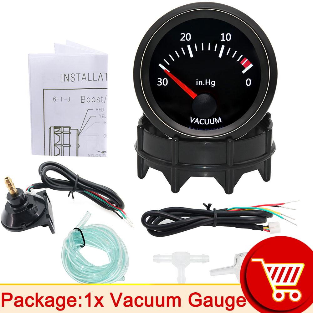 52mm Water Temp/Oil Temp/Voltmeter/Oil Press BAR PSI /Vacuum/Boost Gauge/Air Fuel Ratio/EGT Gauge With Sensor Fit for 12V Car
