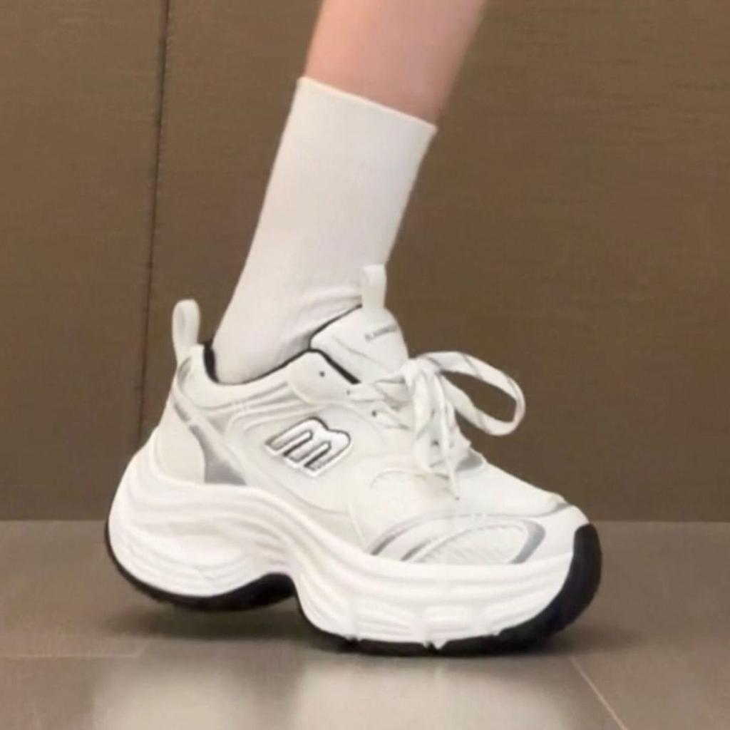 Zhao Ruth has the same small fried street dad shoes for children, 2025 spring and autumn new thick-soled heightening sports shoes for women