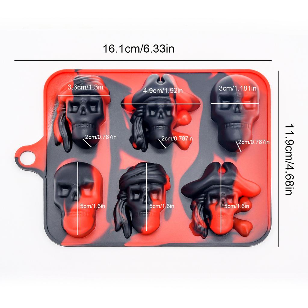 Ice Film with Camouflage Skull Ice Mold Large Ice Ice Film with Large Capacity Silicone Ice Lattice