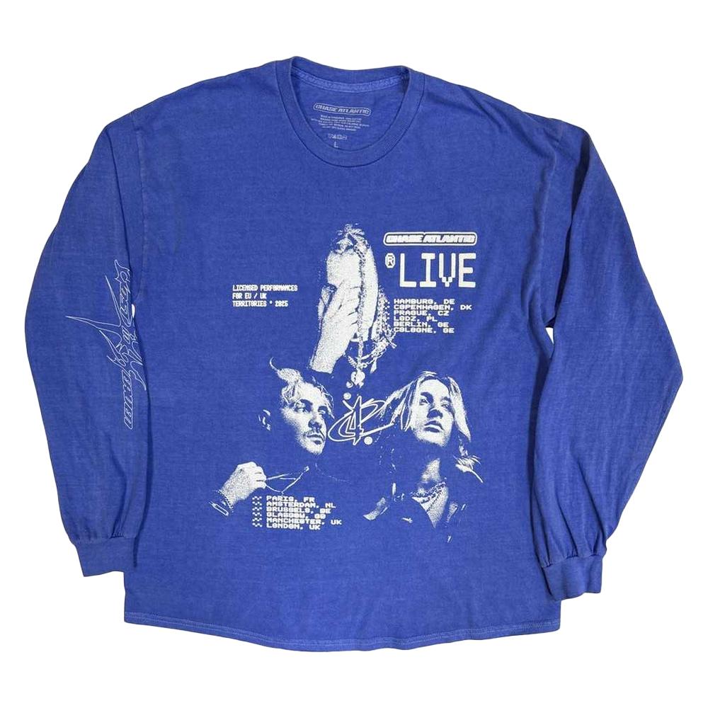 Chase Atlantic Unisex Adult Live European Tour ´25 Long-Sleeved T-Shirt