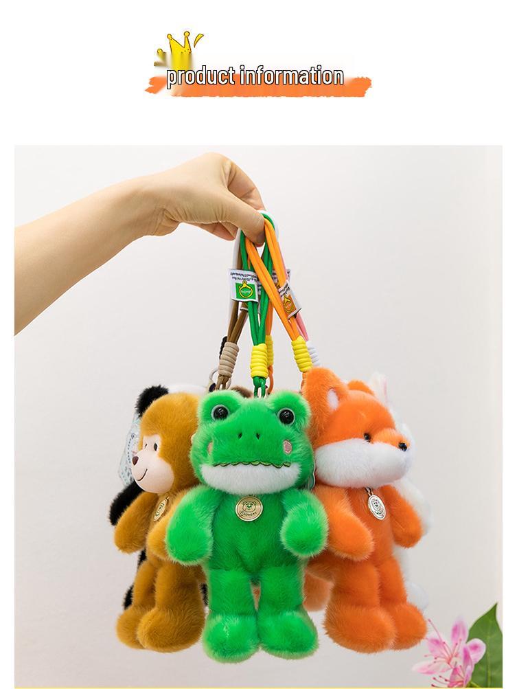 Adorabile Bambola Animale di Peluche - Compagno da Tavolo e Portachiavi per Bambini