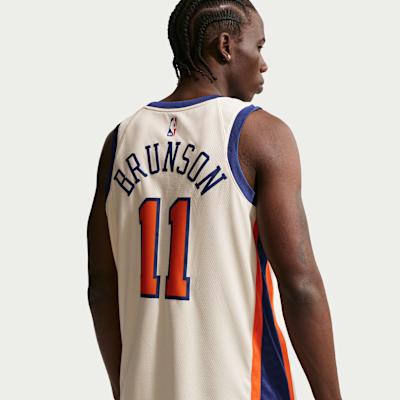 Men's Nike Jalen Brunson New York Knicks City Edition Men's Nike Nba Swingman Jersey