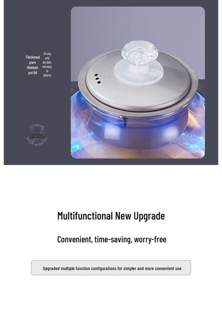 Automatic Titanium Kettle Tea Set with Electric Pump and Stove