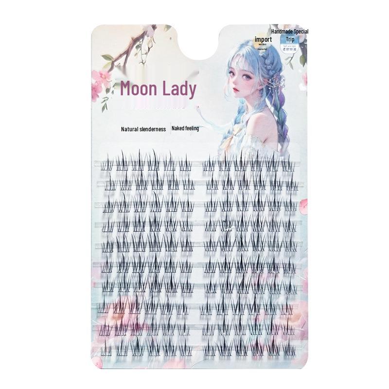 

Yue Jiao Niang Sunflower Large Capacity False Eyelashes - 10 Rows Single Cluster, Naturally Curled, Photogenic Trio.