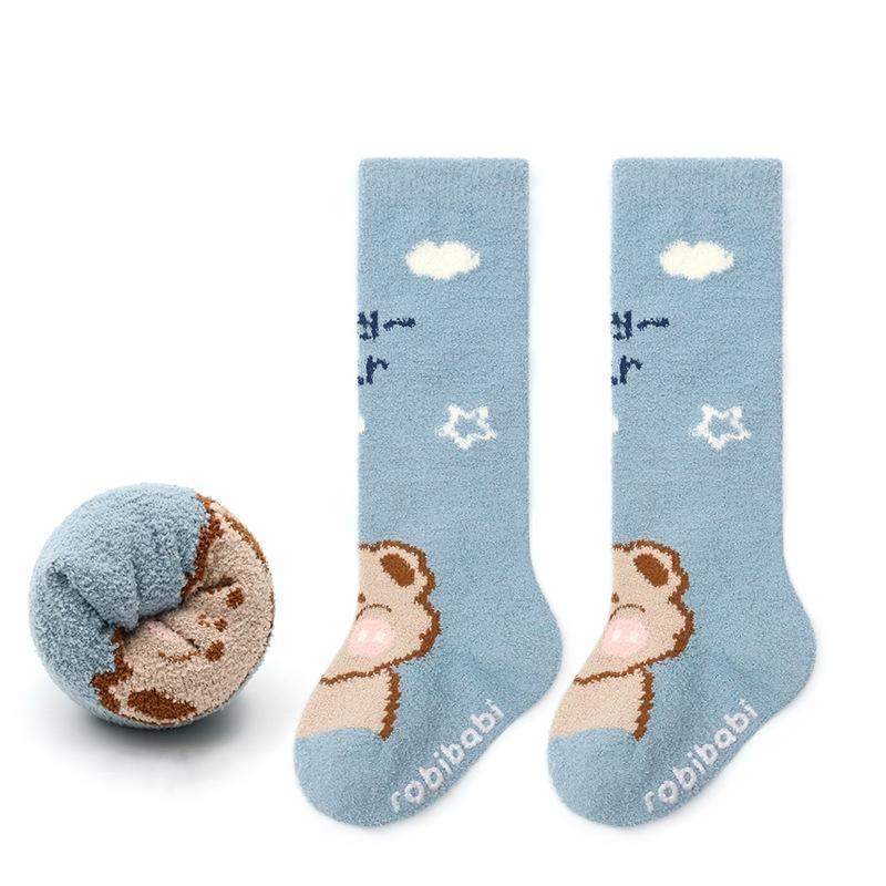 Thicken Baby Kids Thermal Socks Children Autumn Winter Long Socks Warm Toddler Boys Girls Home and School Floor 0-3years Socks