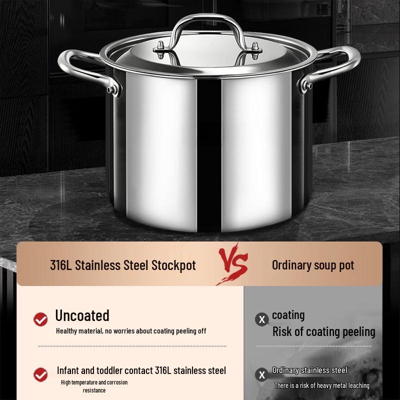 Wu Tuo 316L Stainless Steel Soup Pot