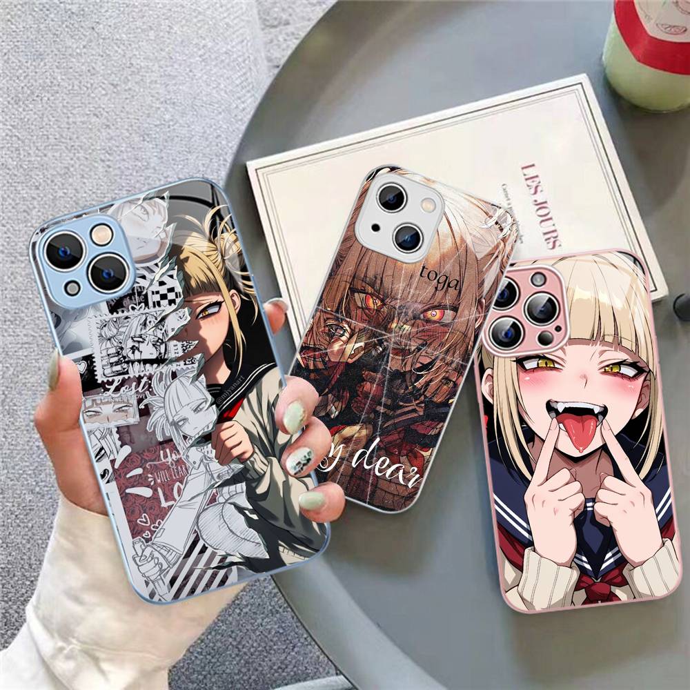 Toga Himiko My Hero Academia Tempered Glass For Iphone 14 13 12 11 Pro Mini XS MAX 14Plus X XS XR Cover