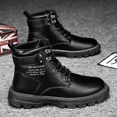 Classic Men's Leather Boots Fashion Waterproof Comfortable High Top Boots Motorcycle Boot Business Casual Shoes Botas Masculina