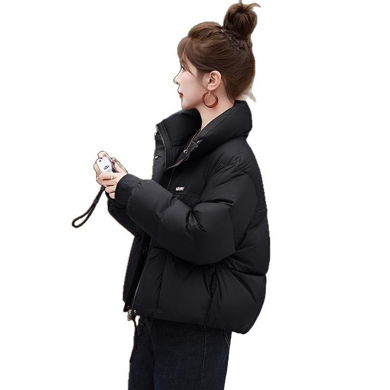 Winter neue Damen Ankola rot Mode Stehkragen Daunen Baumwollkleidung, High-End Mode kurze Brotkleidung