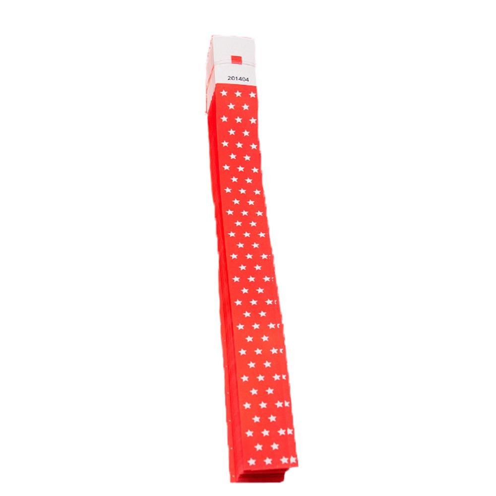 100Pcs Fluorescent Color Paper Fluorescence Wristbands Event Ticket Wristbands  for Concerts