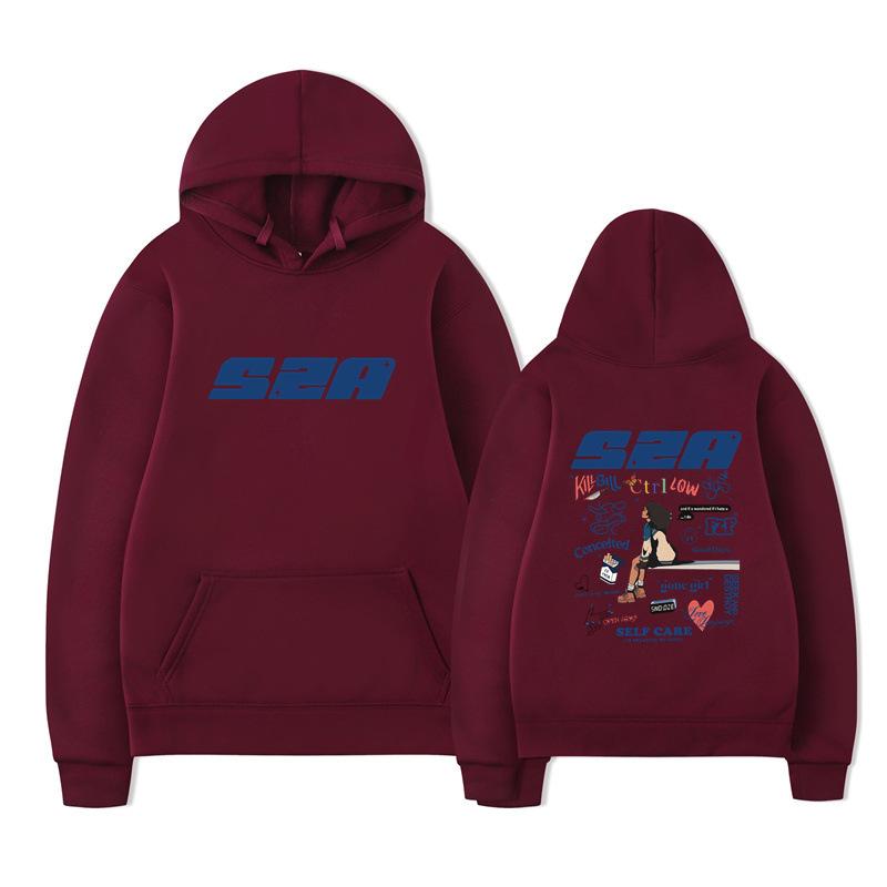 Rapper SZA Mikina Album Sos Sza Tour Mikina Pánské Mikiny s Dlouhým Rukávem Dámská Harajuku Streetwear Pulovry Sudaderas