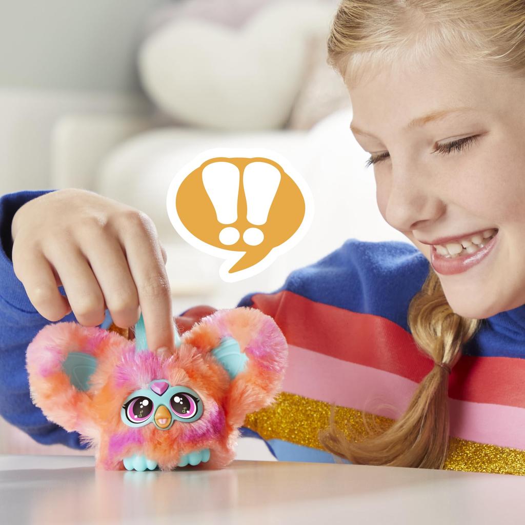 Hasbro Furby Furblets Remix Mini Více než 45 typů Furby jazyk Elektrické plněné Pro děti od 6 let a Coral G1401 Originální produkt (HASBRO) Příteli, zvuky,