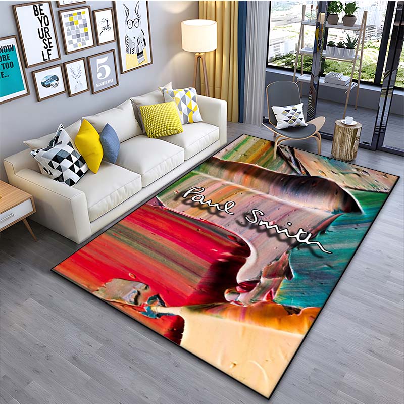London Fashion P-Paul Smith Printed Floor Mat Carpet 15 Sizes Living Room Bedroom Bedside Sill Bathroom Floor Mat Home Decor