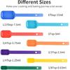Measuring Cups and Spoons Set 15, 7 Plastic Measuring Cup Set, 7 Spice Long Handle Measuring Spoons with 1 Leveler for Kitchen and Baking, Dry Metric