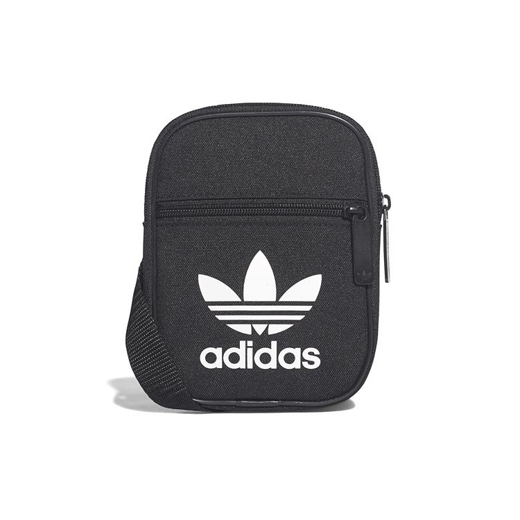

New Adidas Originals Fabric Small Square Bag Shoulder Bag Crossbody Bag Mini Unisex Black BK6730 13.0*2.0*17.0CM