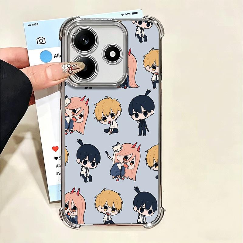 Süßes CSM Anime Charakter Weiches Handyhülle Für Xiaomi Poco X7 X8 Pro Max X6 X5 X3 F8 Ultra F7 M8 M7 M5S Redmi 15C 15A 15 14C 13C 1