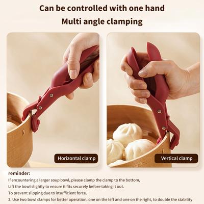 Anti-Scald Clip Silicone Kitchen Anti Scald Plate Bowl Dish Pot Holder Anti-Hot Clip Lifter Kitchen Accessories Gadget