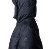 Under Armour FW24 Limitless Series Fashion Solid Color Warm Long Hooded Down Jacket Women Outerwear Black 1384649-001