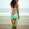 Women Sun Protection Beach Swimsuit Backless Skirt Bikini Cover Up Swimsuit Dress