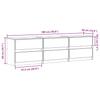 TV Cabinet with LED Lighting White 180 x 34 x 50 cm Engineered Wood