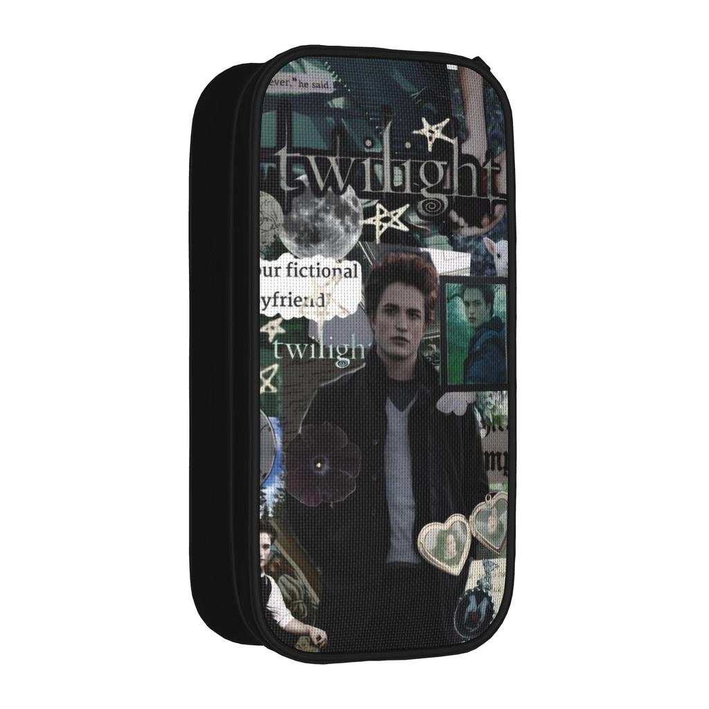 Edwards Cullen Pencil Case Double Layer Large Capacity Kids Pencil Box Suprise Gift