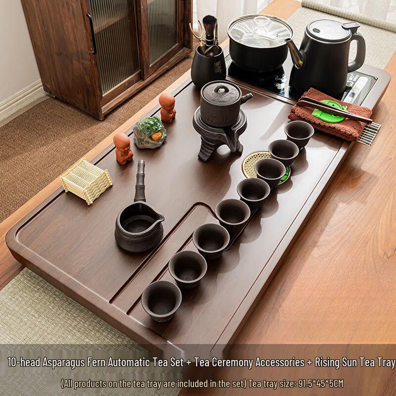 

Japanese Style Automatic Kettle Kung Fu Tea Set with Stone Tray