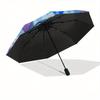 Stitch, Sorcerer Automatic Opening and Closing Umbrella, Compact Travel Umbrella, Lightweight and Portable, Suitable for Beach Commuting Bus