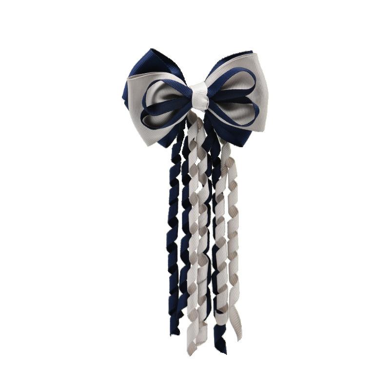 Festival Hair Clips Bow Hairpins Curly Ribbon Tassels Hair Decoration For Girls Hair Accessories