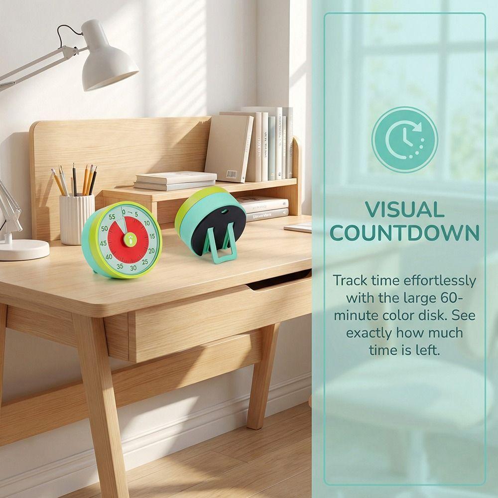 Digital Display Multi-functional Timer 60 Minute Visual Timer  Kitchen Cooking