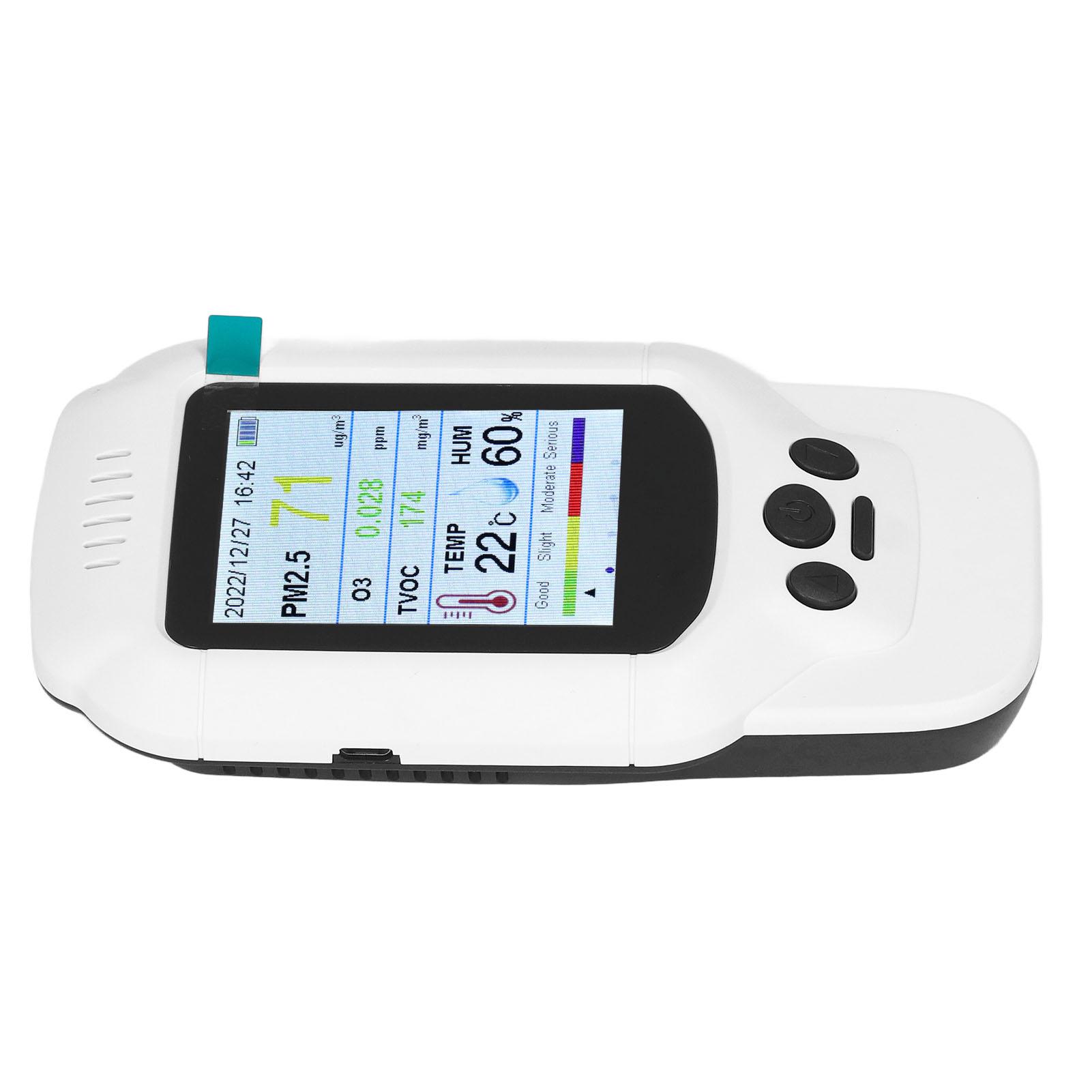 Détecteur d'Ozone 7 en 1 O3 Concentration d'Ozone PM2.5 PM1.0 PM10 Température Humidité TVOC Moniteur de Qualité de l'Air