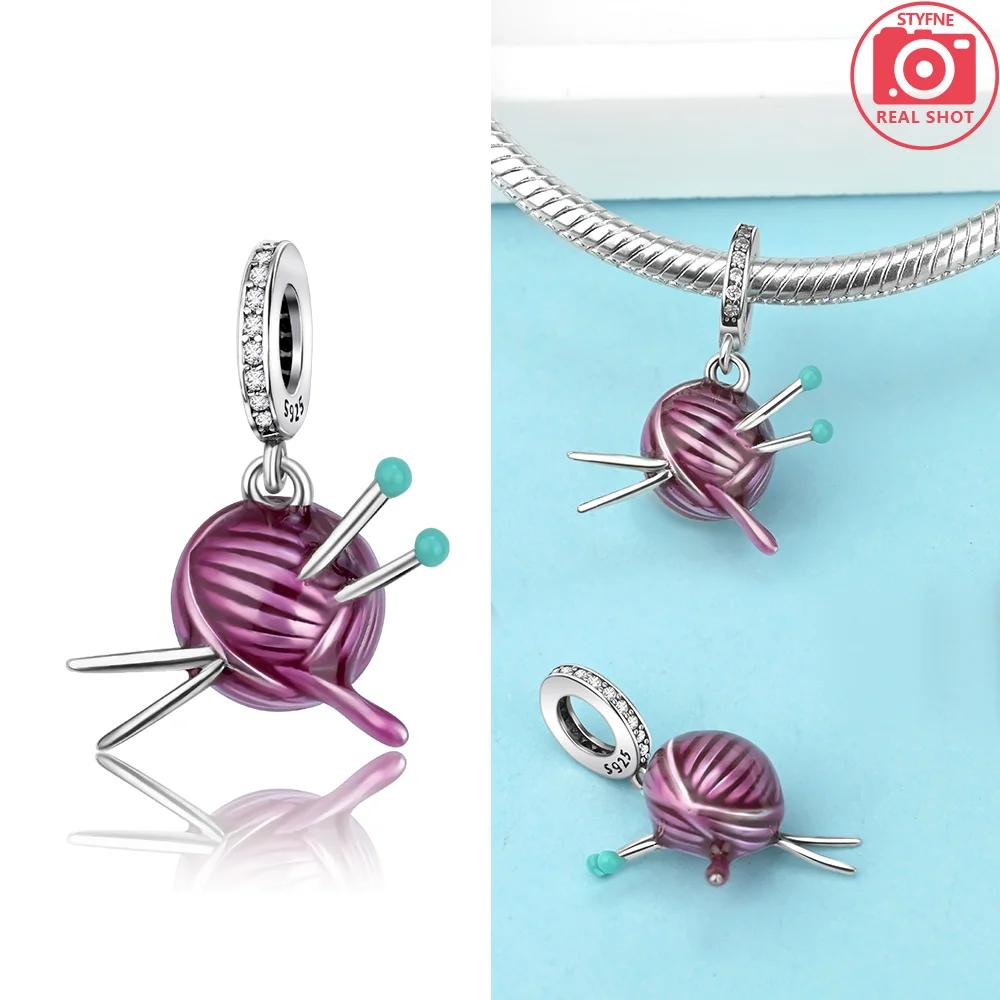 925 Silver Magic Hat Bicycle Love Heart Wine Bottle Beads Charms Fit Bracelet Jewelry Women Making Diy Gift Necklace
