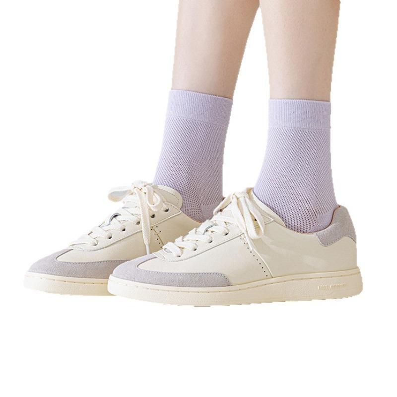 Spring and Summer Children's Thin Pure Cotton Anti-Odor Mid-Teenage Breathable Mesh All-Cotton Spring and Autumn Short Socks