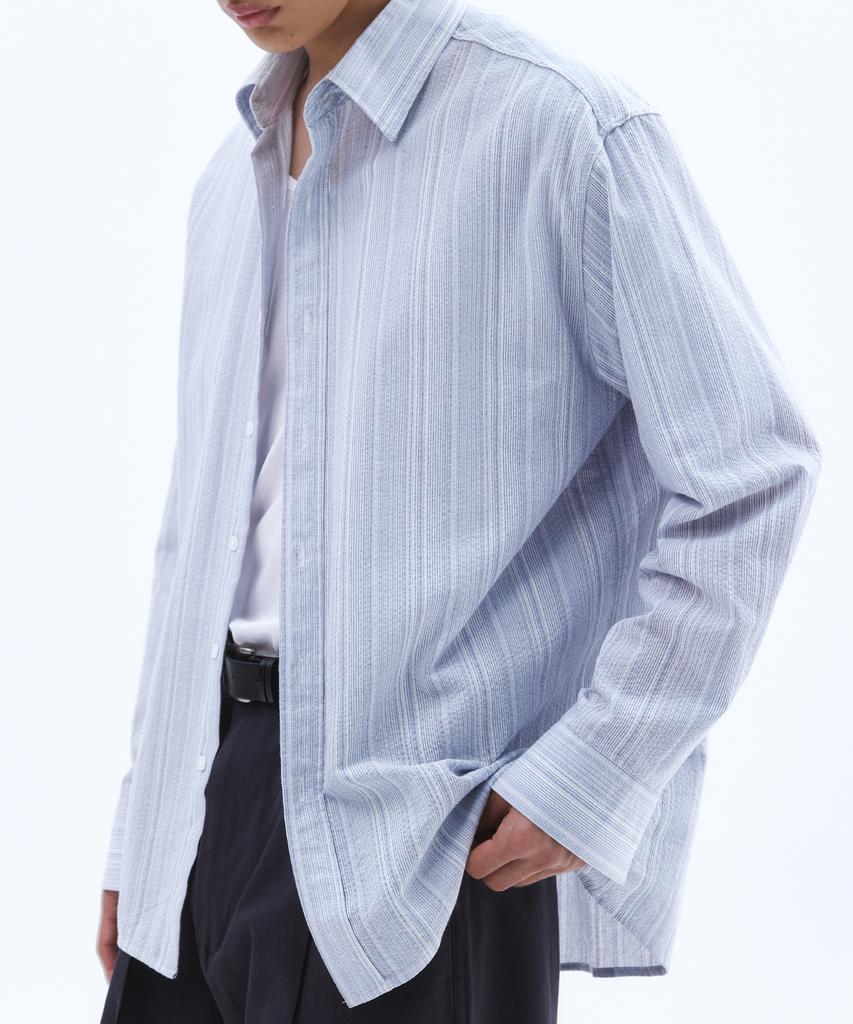 TRIP LE SENS Classy Blue Stripe Shirt_Light Blue
