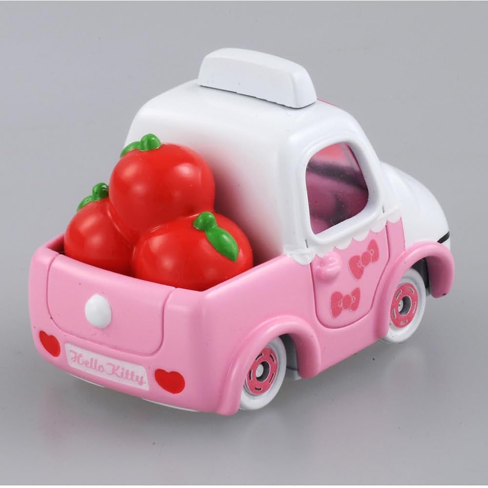 Takara Tomy Tomica Dream Tomica No.152 Hello Kitty Apple Transport Car Toy for Ages 3 and Up