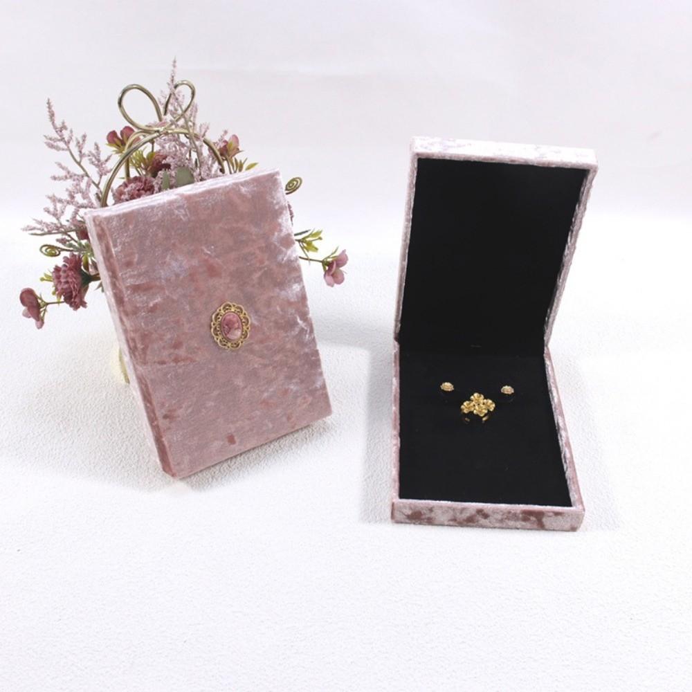 Bracelets Wedding Ring Display Case Pink Necklace Storage Box Retro Jewelry Box Gifts
