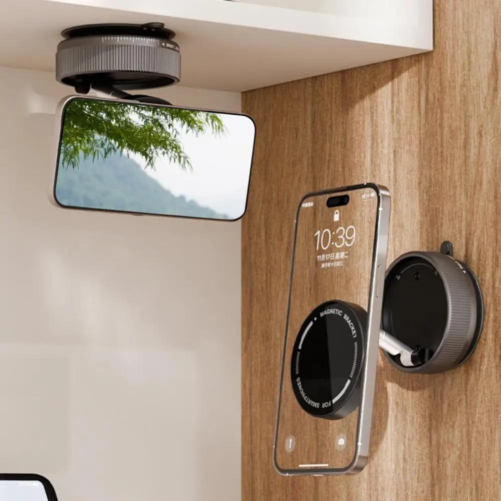 Anti-Shake Car Magnetic Phone Holder 360 Degrees Rotation Foldable Car Phone Holder  Travel