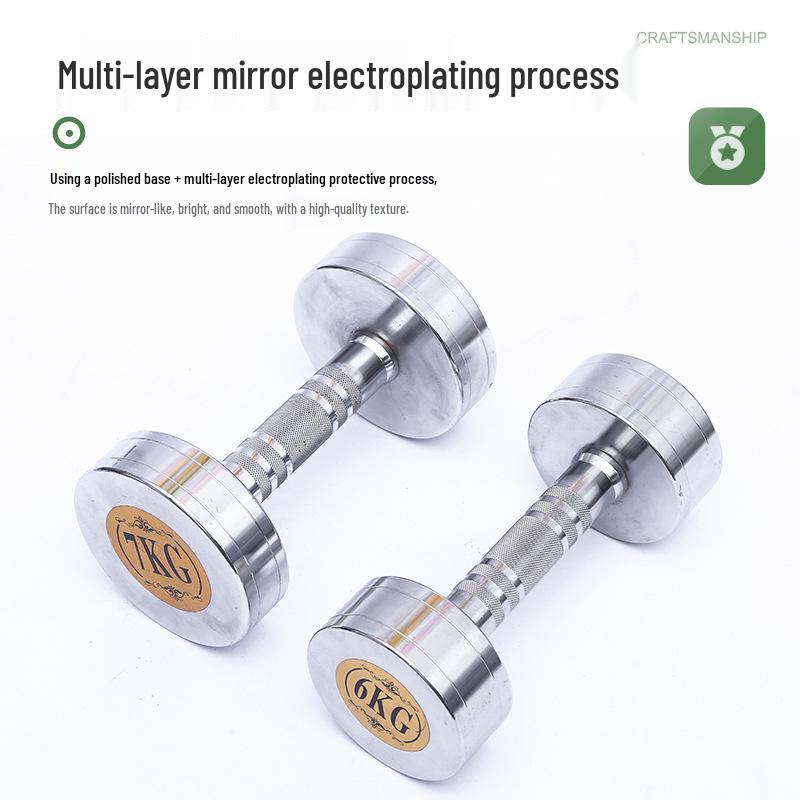 Adjustable Electroplated Steel Dumbbell Set for Men's Home Gym