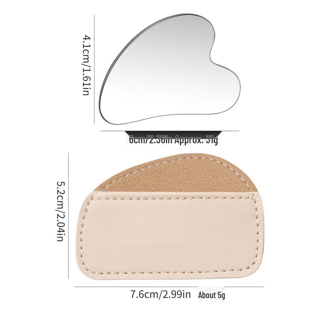 Stainless Steel Large Gua Sha Board & Spatula Facial Beauty Tool