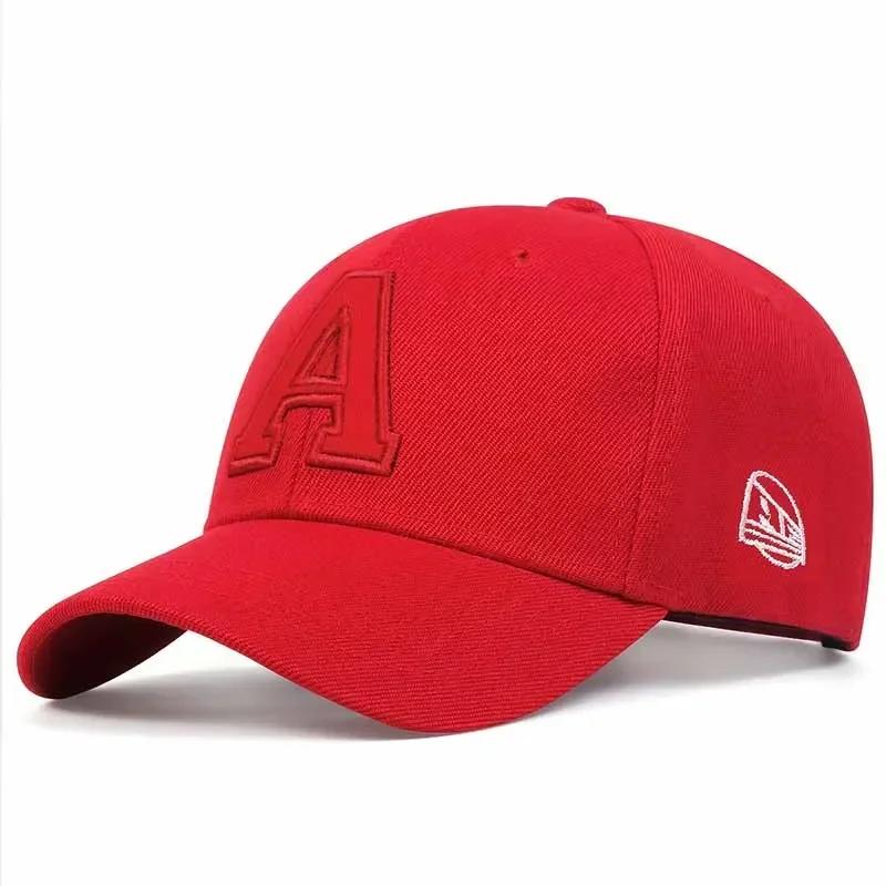 Unisex A Letter Embroidery Baseball Caps Outdoor Adjustable Spring and Autumn Casual Sunscreen Hat