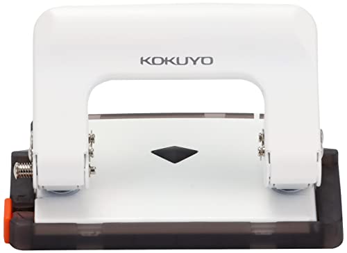KOKUYO Hole Punch 2 Holes Rakuake Handy 17 Pieces White PN-G17W