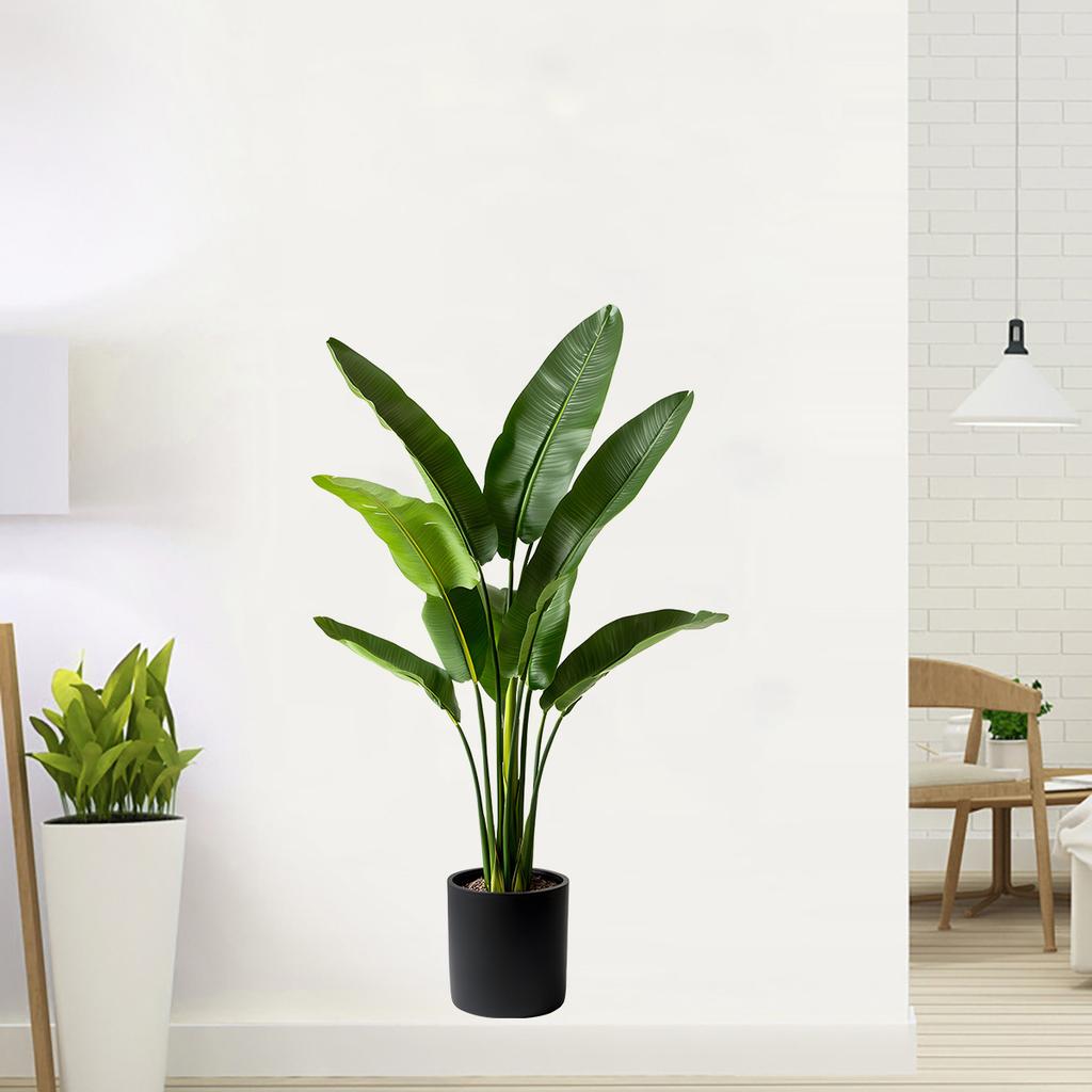 Väggklistermärke med krukväxt för vardagsrum sovrum väggdekoration självhäftande