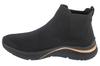 Skechers Arch Fit S-Miles - Sock Walk, Womens Black Sports Shoes