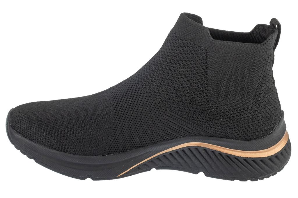 Skechers Arch Fit S-Miles - Sock Walk, Womens Black Sports Shoes