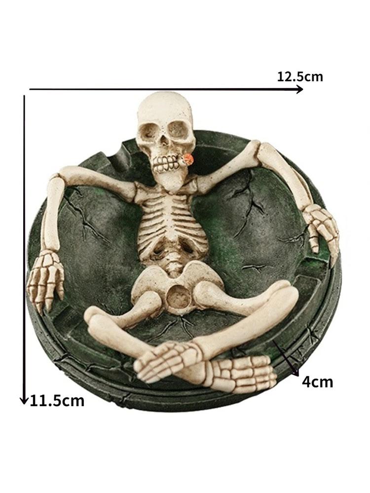 Creative Skull Ashtray, Household Desktop Decorative Ashtray, Ash Tray for Home, Hotel, Bar, Office