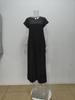 Elegant Fall Maxi Dress With Pleated Design For Womens Office Wear