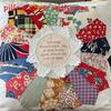 Vintage Quilt Friendship Pillow With Polyester Cover And Cotton Filling For Home Decor